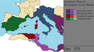 Justinians Wars of Reconquest Every Month [upl. by Andriette401]