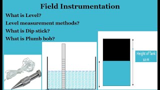 What is Level Level Measurement Methods  Plumb bob  Dip Stick  Field Instrumentation [upl. by Urbannal]