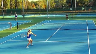 Varsity Girls Tennis Singles Paul VI at Bishop OConnell 2016 [upl. by Lamarre]