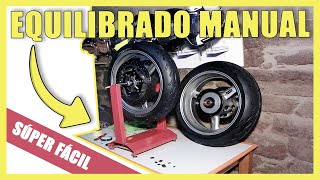 Equilibrado manual de las ruedas de nuestra moto [upl. by Balfour]