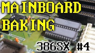 386SX Mainboard Emergency Baking it [upl. by Acisey]