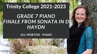 Finale  Haydn Grade 7 Trinity College Piano 20212023 Jill Morton  Piano [upl. by Noit132]