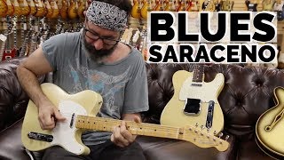 Blues Saraceno playing a 1959 Fender Telecaster Toploader at Normans Rare Guitars [upl. by Boggers316]