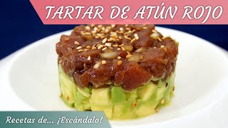 TARTAR DE ATÚN ROJO y aguacate delicioso y muy fácil [upl. by Kciredorb]