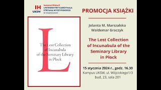 The Lost Collection of Incunabula of the Seminary Library in Płock  promocja książki [upl. by Nomrac]