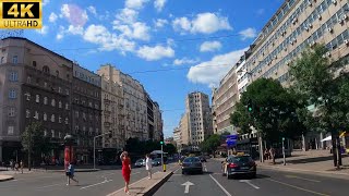 Belgrade City Drive Immerse Yourself in Serbias Lively Cityscape  4K ASMR [upl. by Sgninnej171]