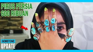 GEMSTONES UPDATE 09082022  PIRUS MESIR PERSIA HIJAU BIRU GRADASI DWI WARNA SKY ROYAL BLUE TURQUOISE [upl. by Acirem]