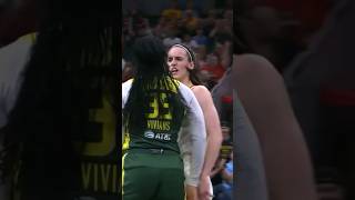 The dustup between Caitlin Clark and Victoria Vivians [upl. by Divan237]