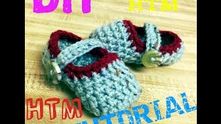 Pantuflas para Bebe Muy Facil TEJIDO CROCHET [upl. by Naitsirhk]