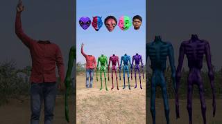 Green Red Purple black amp Blue Siren vs Me correct head matching new game magical video viral vfx [upl. by Dlorah]