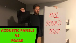 Acoustic Foam VS Panels  Surprising SOUND TEST [upl. by Ennyrb]