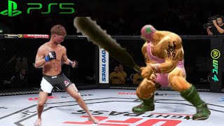 UFC4  Dooho Choi vs Monster Shitake EA Sports UFC 4 wwe mma [upl. by Gabrila]