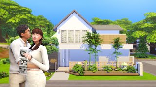 Japanese Tiny House 🎋🎍🏡  Rumah Kecil untuk Keluarga Kecil  The Sims 4 Stop Motion Build  NO CC [upl. by Solokin]