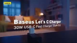 Baseus GaN5 30W USB C Wall Charger  Lets C Fast Charger for iPhone 15 Galaxy S23 Ultra MacBook [upl. by Nivra933]