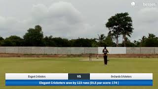 Live Cricket Match  Orchards Cricketers vs Elegant Cricketers  31Aug24 1145 AM 30 overs  Chana [upl. by Llenej]