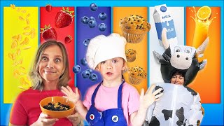 Mini Vera y Mamá Juegan con Máquina de Cereales  Historias Educativas para Niños [upl. by Asilem]