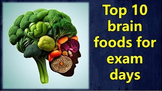 Top 10 brain foods for exam days [upl. by Alauqahs]