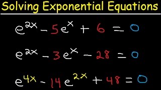 Solving Exponential Equations In Quadratic Form  Using Logarithms With e [upl. by Elatnahc125]