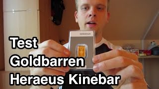 Test Heraeus Goldbarren  Goldbarren Kaufen  Heraeus Gold  Gold kaufen  Goldbarren kaufen [upl. by Eliam]