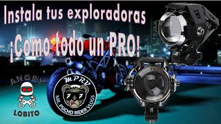 Luces exploradoras para moto  ¿Cómo se instalan El mejor tutorial [upl. by Droffig]