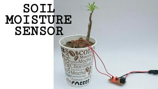 how to make Soil moisture sensor for plants at home [upl. by Ettennal]