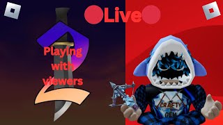 🔴Roblox with viewers🔴🔴 mm2 roblox funny livestream 🔴 [upl. by Akenna]