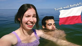 TUREK woli POLSKIE morze 🇵🇱 🇹🇷 Sarbinowo VLOG  Kawa po turecku [upl. by Erdnaed]