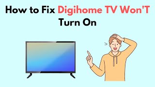 How to Fix Digihome TV WonT Turn On [upl. by Asilana]