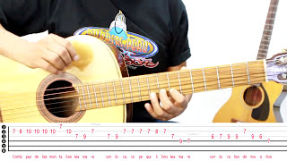 TE AMARE Miguel Bose guitarra melodica tutorial [upl. by Winna]