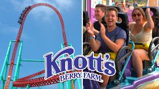 The EPIC Roller Coasters of Knotts Berry Farm A Busy Day Riding Xcelerator Ghostrider amp More [upl. by Atik]