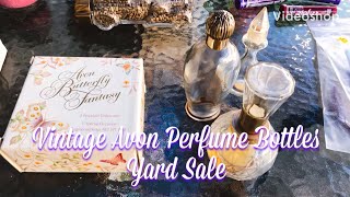 Avon Vintage Perfume bottles and Avon Vintage Jewelry Yard Sale Day [upl. by Nylanna260]