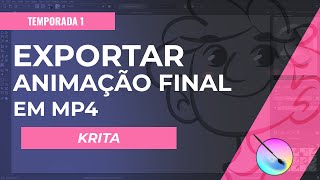 Como exportar animação final em mp4 no Krita 2021 [upl. by Yecniuq]