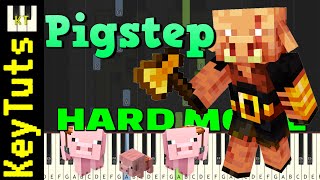 Pigstep Minecraft  Hard Mode Piano Tutorial Synthesia [upl. by Starr]