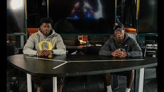 Oregon Ducks Receiver Evan Stewarts Unconventional Path To Football TikTok Fame The Big Mark Show [upl. by Eirahcaz]