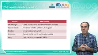 MOOC Biomateriales 8 Biomateriales poliméricos no degradables [upl. by Emmett]