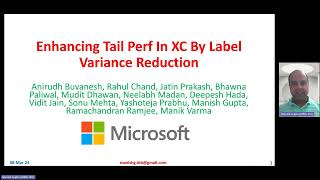 LEVER Enhancing Tail Perf In XC By Label Variance Reduction [upl. by Arimihc]