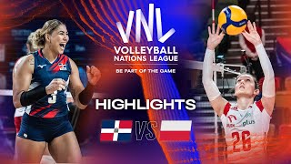 🇩🇴 DOM vs 🇵🇱 POL  Highlights Week 2  Womens VNL 2023 [upl. by Anital]