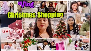 Christmas Shopping🎄🎄🎅అన్ని ఈరోజే షాపింగ్👍GRT లో Gift వచ్చింది😜Family timeamulyaskitchenteluguvlogs [upl. by Suanne]