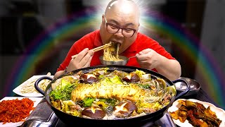 민머리 노총각의 외로운 한끼 식사│Millefeuille nabe Mukbang Eatingshow [upl. by Au]