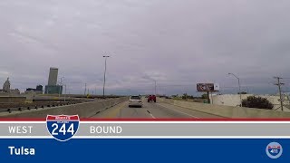 Interstate 244  Northeast Tulsa  Oklahoma  Drive Americas Highways 🚙 [upl. by Javler902]