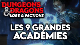 DampD Lore ► Les 9 Grandes Académies dans DampD [upl. by Korwin]