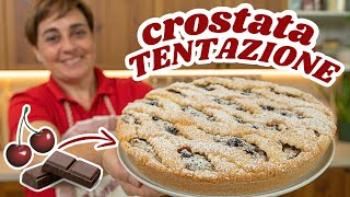 CROSTATA TENTAZIONE con Ricotta Amarene🍒 e Cioccolato🍫 Ricetta Facile  Fatto in Casa da Benedetta [upl. by Teteak]