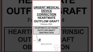 FDA recall Heartmate 2 and Heartmate 3 Extrinsic Outflow Graft Obstruction EOGO lvad [upl. by Markman638]