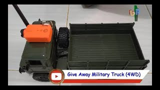 Review amp Give Away  WPL RC 116 Military Truck 4WD Semi Propo [upl. by Bevis]