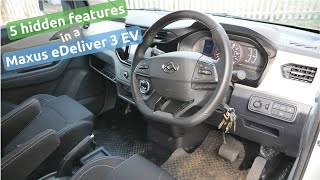 5 hidden or forgotten features in a Maxus eDeliver 3 electric van [upl. by Atinrehs]