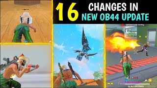 16 CHANGES IN NEW OB44 UPDATE  ADVANCE SERVER  GARENA FREE FIRE [upl. by Anihc]