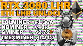 RTX 3080 LHR IN NBMINER 401 LOLMINER 136A GMINER 272 TREX MINER 0247 [upl. by Camp]