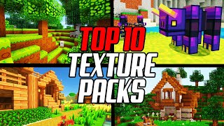 Top 10 Minecraft Texture Packs 116 Resource Packs [upl. by Eelek]