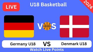 Tyskland vs Danmark Deutschland U18 gegen Dänemark U18 LiveBasketballspiel heute Punkte [upl. by Maryrose396]