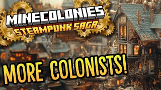 Minecolonies Steampunk Saga 14  Better Houses [upl. by Lettig615]